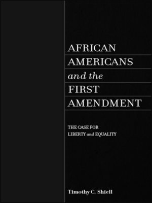 cover image of African Americans and the First Amendment